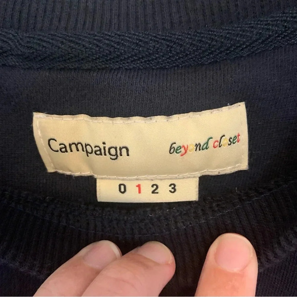 Campaign Beyond Closet Patriotic Baseball Sweatshirt Korean Brand Size Medium - Picture 4 of 11